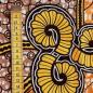 Preview: Afrikanischer Wax Print Stoff Baumwolle YELLOW FERN | Meterware