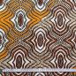 Preview: Afrikanischer Wax Print Stoff Baumwolle ORANGE SHAKY WAVES | Meterware