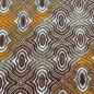Preview: Afrikanischer Wax Print Stoff Baumwolle ORANGE SHAKY WAVES | Meterware