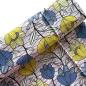 Preview: Afrikanischer Wax Print Stoff Baumwolle YELLOW BLUE TULIP | Meterware