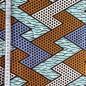 Preview: Afrikanischer Wax Print Stoff Baumwolle ZIGZAG | Meterware