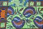 Preview: BLUE-ORANGE-PATCHWORK Waxprint Stoff