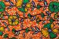 Preview: ORANGE-SUMMER-FLOWER waxprint