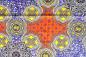 Preview: ORANGE-YELLOW-ORNAMENT Waxprint Stoff