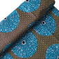 Preview: Afrikanischer Wax Print Stoff Baumwolle BLUE CIRCLE | Meterware