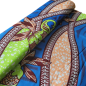 Preview: Afrikanischer Wax Print Stoff Baumwolle BLUE JUNGLE FLOWER | Meterware