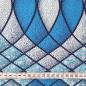 Preview: Afrikanischer Wax Print Stoff Baumwolle BLUE WAVES | Meterware