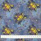 Preview: BLUE YELLOW FLOWER Afrikanischer-Shweshwe-Stoff-