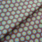 Preview: DISCO-BLUE-DOTS-Afrikanischer-Shweshwe-Stoff