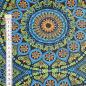 Preview: DISCO-BLUE-ORNAMENT-Afrikanischer-Shweshwe-Stoff