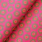 Preview: DISCO-PINK-DOTS-Afrikanischer-Shweshwe-Stoff-