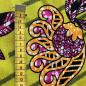 Preview: Afrikanischer Wax Print Stoff Baumwolle LIME JUNGLE FLOWER | Meterware