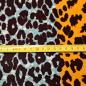 Preview: Afrikanischer Wax Print Stoff Baumwolle ORANGE LEOPARD | Meterware