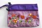 Preview: PURPLE SPARKLING FLOWERS Portemonnaie