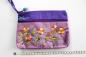 Preview: PURPLE SPARKLING FLOWERS Portemonnaie