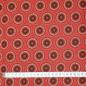 Preview: RED DANDELION-Afrikanischer-Shweshwe-Stoff-