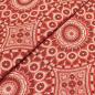 Preview: RED ORNAMENT Afrikanischer-Shweshwe-Stoff-