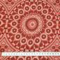 Preview: RED ORNAMENT Afrikanischer-Shweshwe-Stoff-