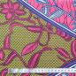 Preview: Afrikanischer Wax Print Stoff Baumwolle ROSE ORCHID | Meterware