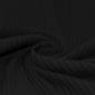 Preview: Breitcord Rippjersey Baumwolle Schwarz | Meterware