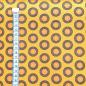 Preview: YELLOW-DOTS-Afrikanischer-Shweshwe-Stoff-