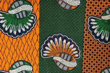 Preview: GREEN-ORANGE-COCONUT-FAN-waxprint