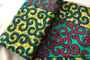 GREEN-SERPENT Waxprint Stoff