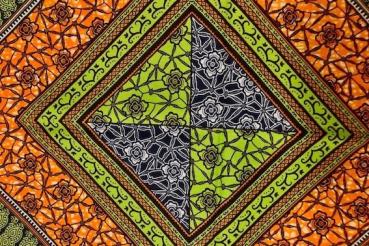 Preview: GREEN-SQUARES waxprint