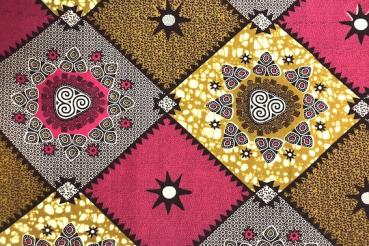 Preview: ORIENTAL-MOSAIC-Waxprint Stoff