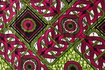 Preview: PINK-BRAID Waxprint Stoff