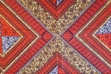 Preview: RED-SQUARES waxprint