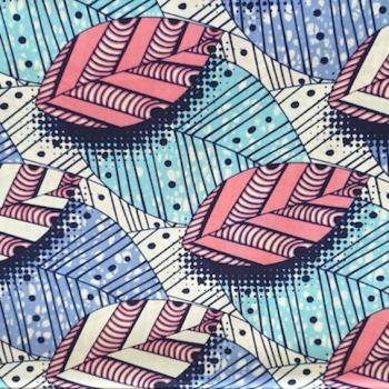 Preview: Afrikanischer Wax Print Stoff Baumwolle BEAUTIFUL LEAVES | Meterware