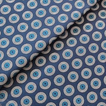 BLUE-DOTS Afrikanischer-Shweshwe-Stoff
