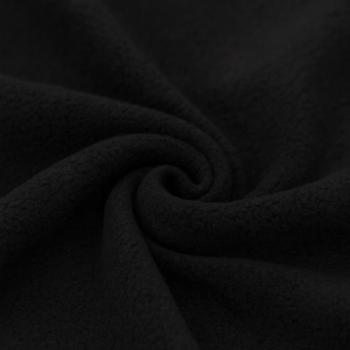 Baumwollfleece Sherpa Schwarz | Meterware