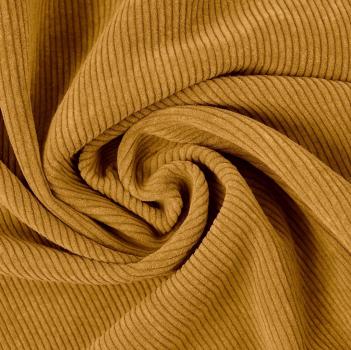 Breitcord Stretch Baumwolle - Senf | Meterware
