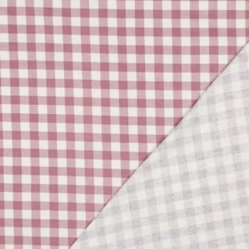 Preview: Flanell Baumwolle Mauve Karo