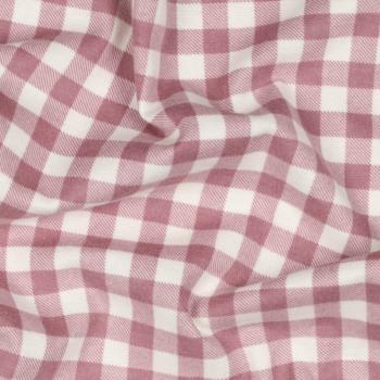 Flanell Baumwolle Mauve Karo