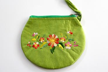 GREEN FLOWERS Portemonnaie