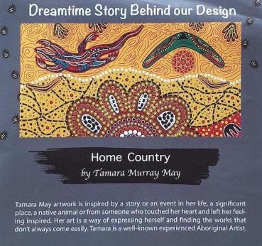 Preview: HOME COUNTRY Aborigines Stoff aus Australien
