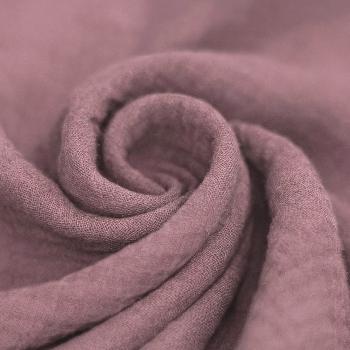 Musselin – Double Gauze Baumwolle Altmauve | Meterware