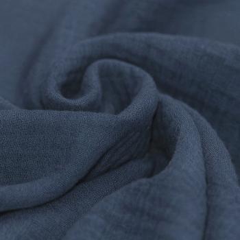 Musselin – Double Gauze Baumwolle Dunkel Jeans | Meterware