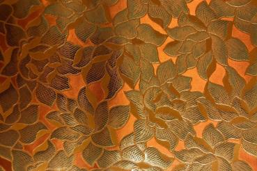 ORANGE-ROSES Afrikanisches Kopftuch