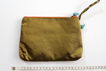 ORANGE SPARKLING FLOWERS Portemonnaie