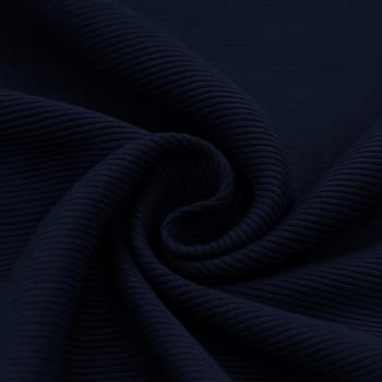 Ottoman Rippjersey Baumwolle Marine | Meterware
