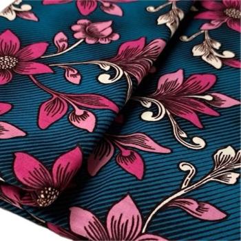 Afrikanischer Wax Print Stoff Baumwolle PINK FLOWERS | Meterware
