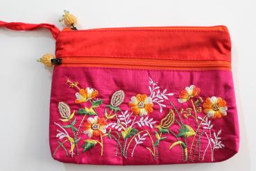 PINK SPARKLING FLOWERS Portemonnaie