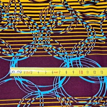 Preview: Afrikanischer Wax Print Stoff Baumwolle PURPLE BUBBLES | Meterware