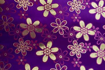 PURPLE-FLOWER Afrikanisches Kopftuch