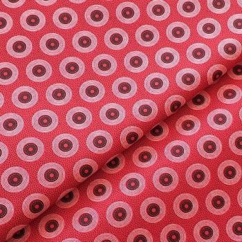 RED-DOTS-Afrikanischer-Shweshwe-Stoff-