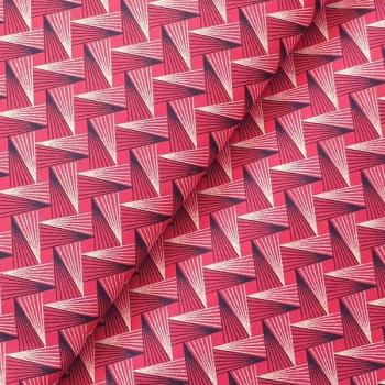 RED-FAN-PATTERN-Afrikanischer-Shweshwe-Stoff-